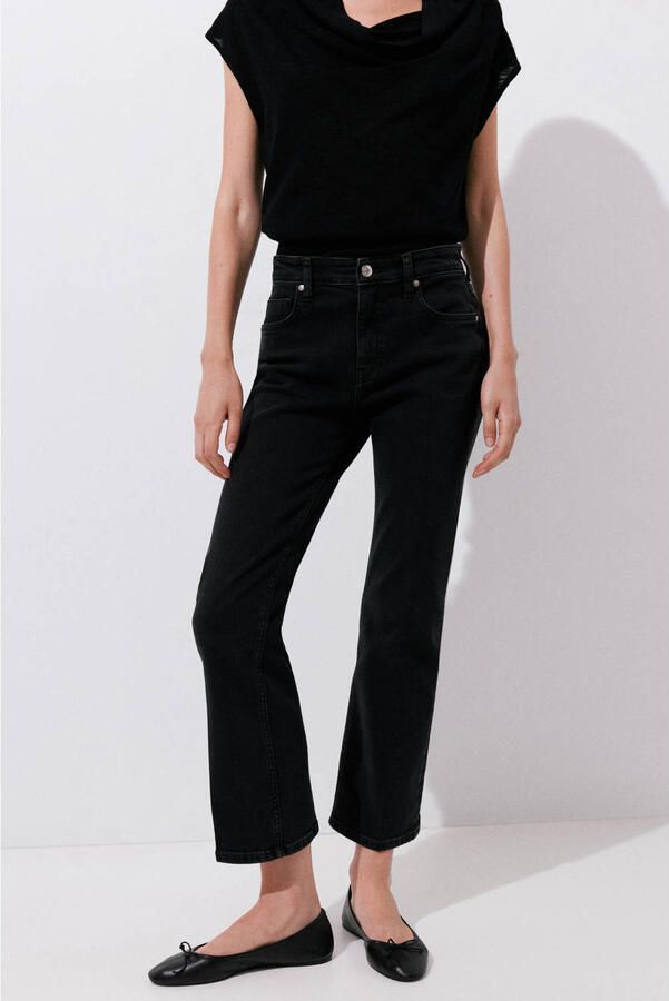 Mango cropped flared jeans zwart - Foto 2
