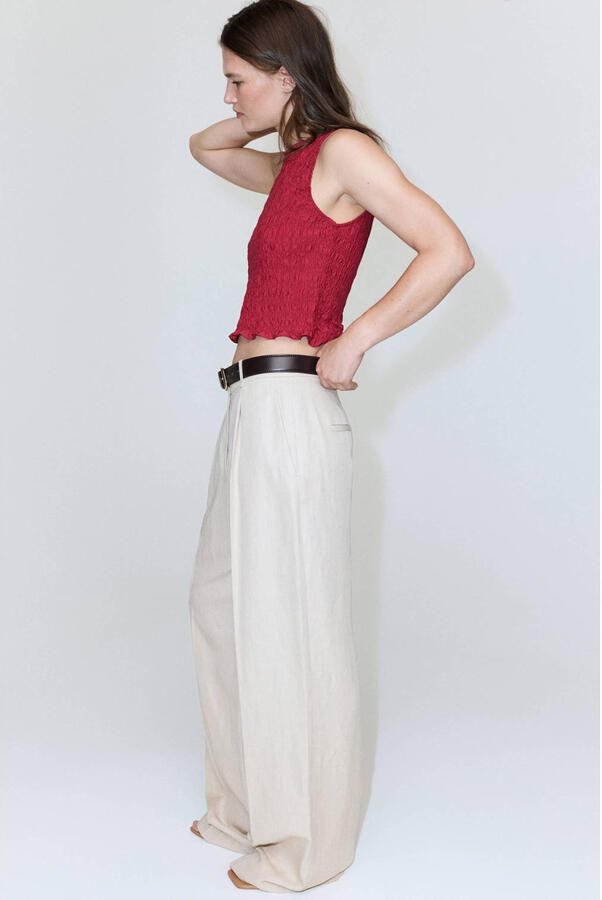 Mango cropped top rood - Foto 3