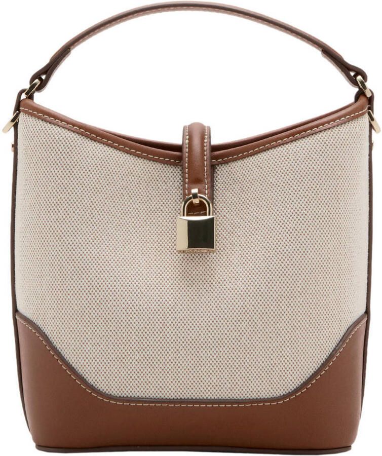 Mango crossbody tas beige