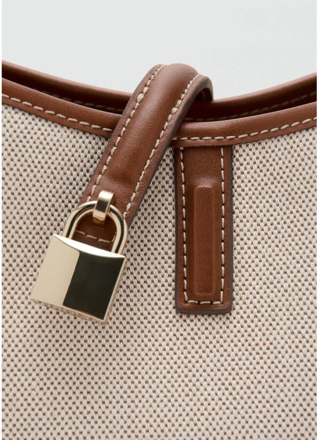 Mango crossbody tas beige - Foto 2