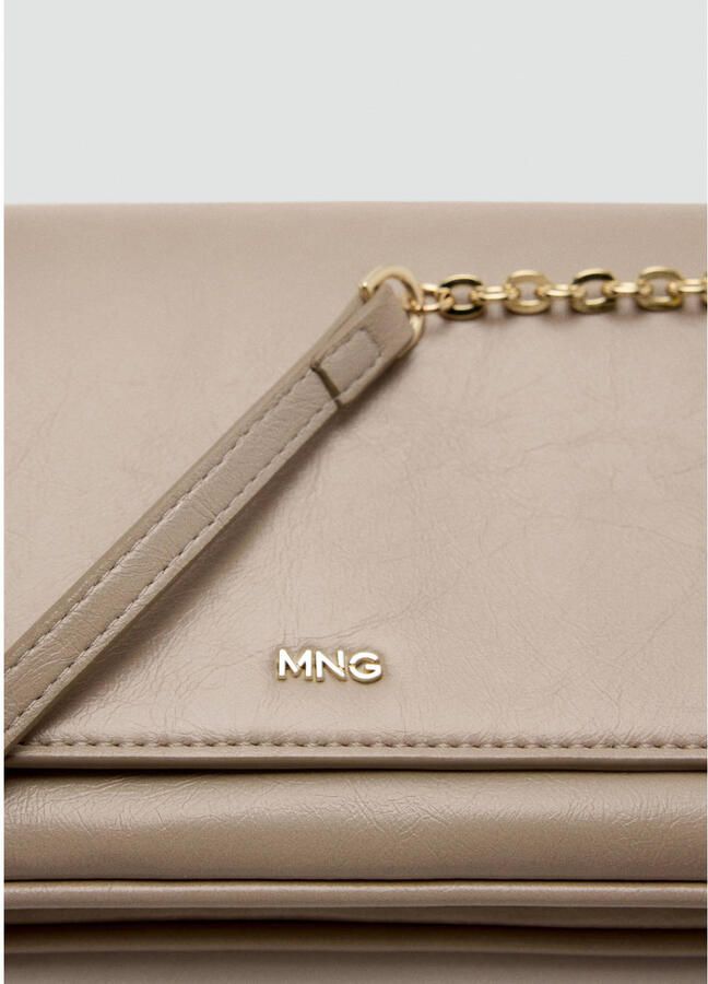 Mango crossbody tas beige - Foto 3
