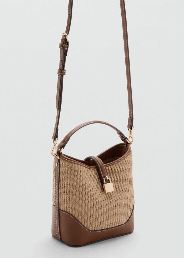 Mango crossbody tas bruin - Foto 2