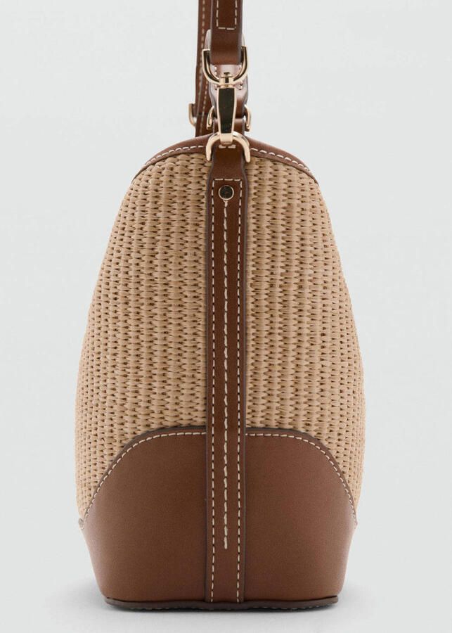 Mango crossbody tas bruin - Foto 3