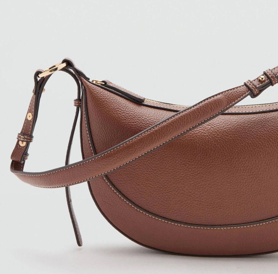 Mango crossbody tas bruin - Foto 2