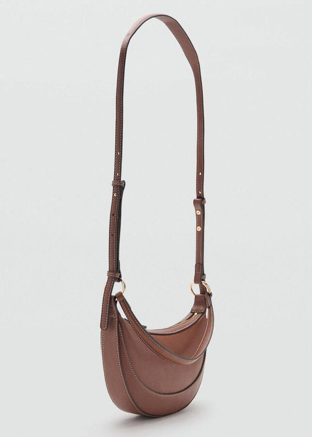 Mango crossbody tas bruin - Foto 3