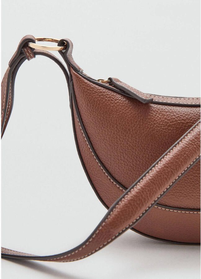 Mango crossbody tas bruin - Foto 2