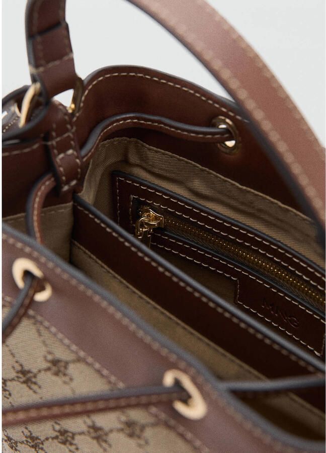 Mango crossbody tas bruin - Foto 2
