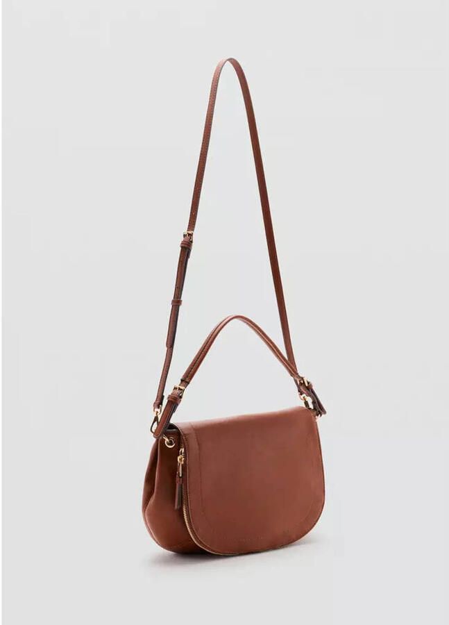 Mango crossbody tas bruin - Foto 3