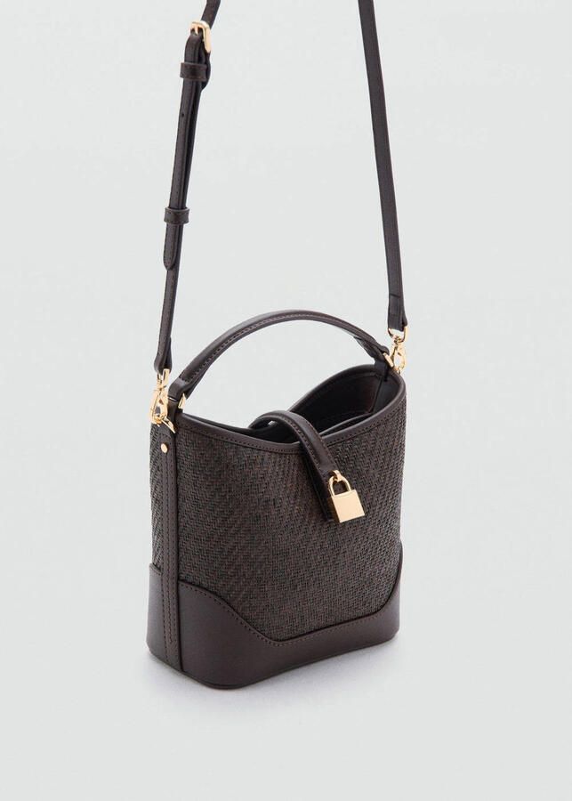 Mango crossbody tas donkerbruin - Foto 3