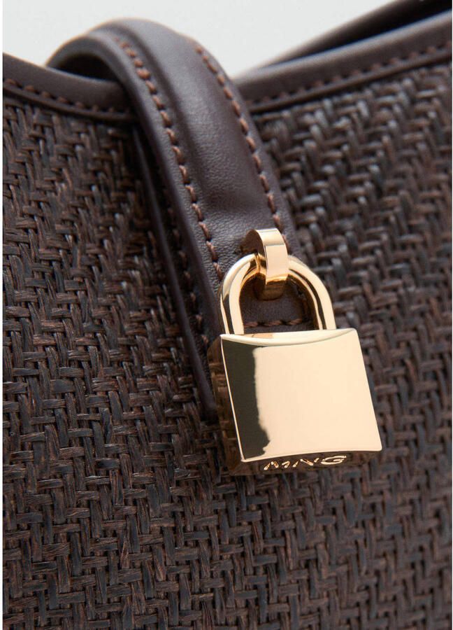 Mango crossbody tas donkerbruin - Foto 2