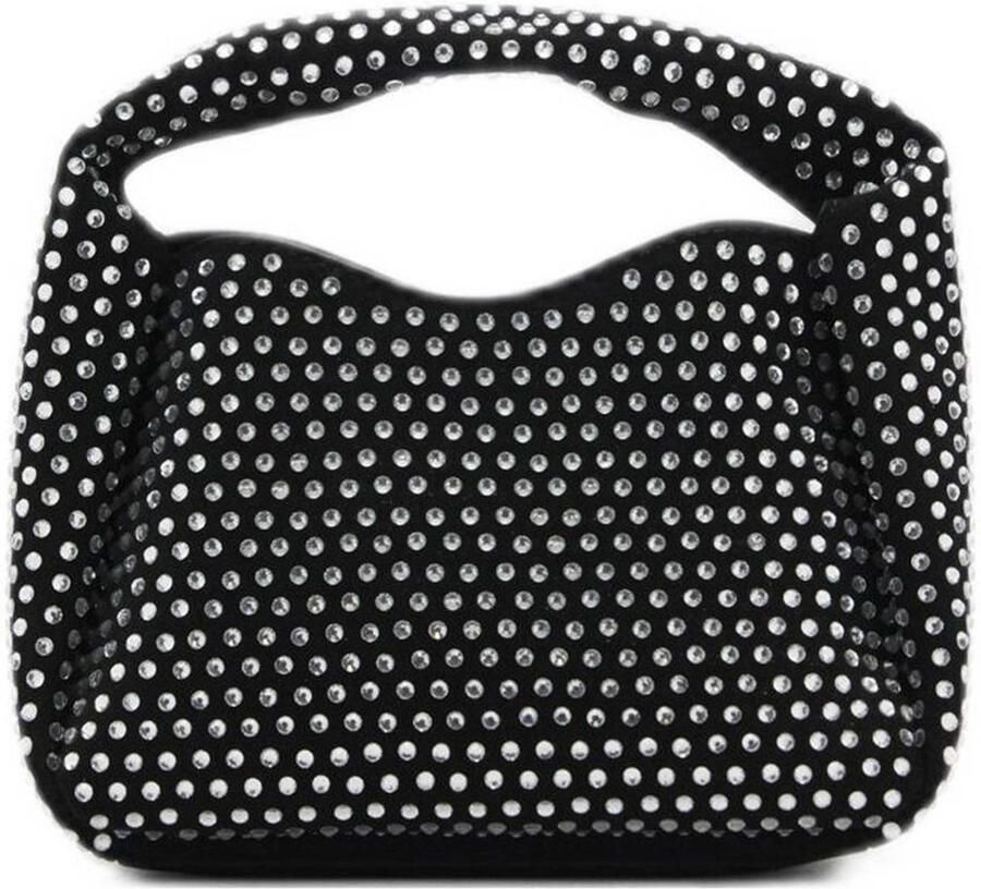 Mango crossbody tas met studs zwart