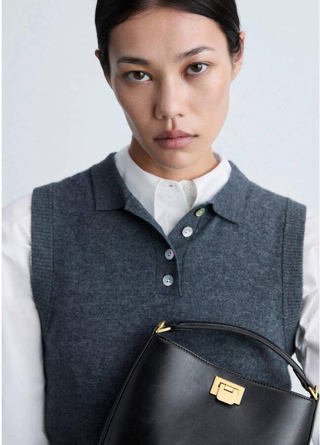 Mango crossbody tas zwart - Foto 1