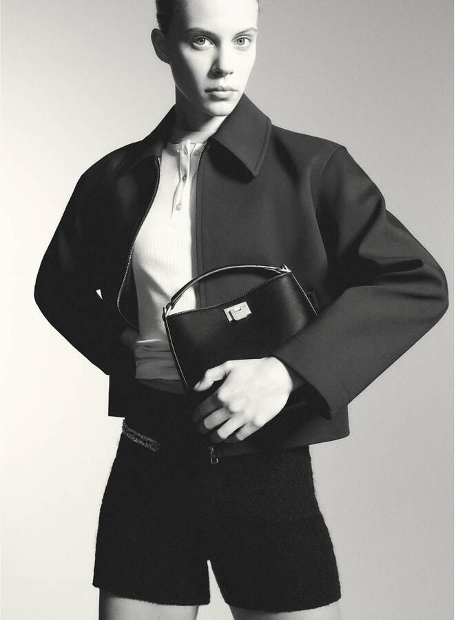 Mango crossbody tas zwart - Foto 3