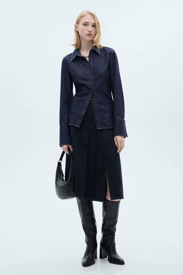 Mango denim blouse dark blue - Foto 3