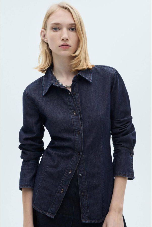Mango denim blouse dark blue - Foto 2