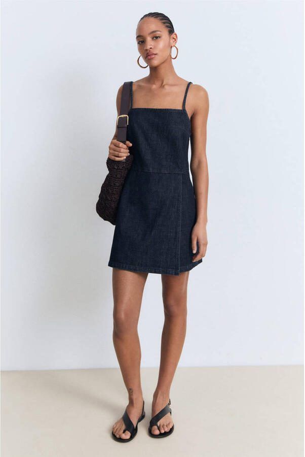 Mango denim dark blue denim playsuit - Foto 1