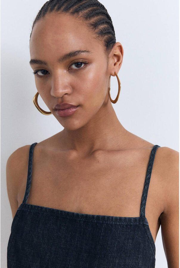 Mango denim dark blue denim playsuit - Foto 3