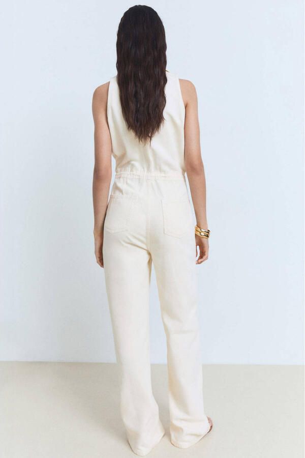Mango denim ecru jumpsuit - Foto 3