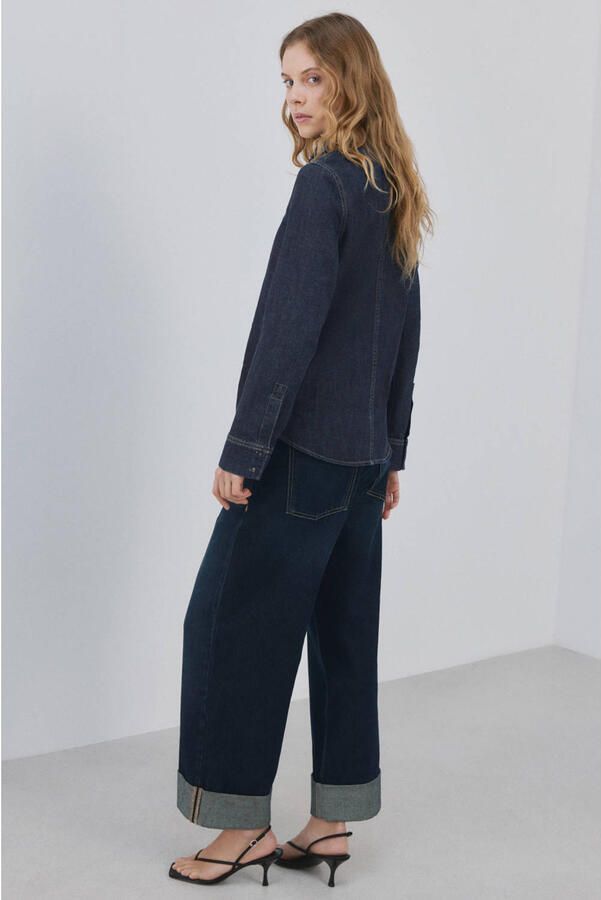 Mango denim top dark blue denim - Foto 3