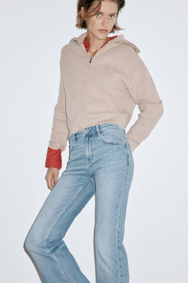 Mango Fiona flared jeans middelblauw - Foto 3