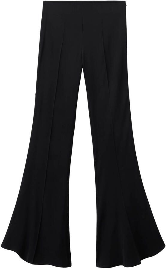 Mango flared broek zwart