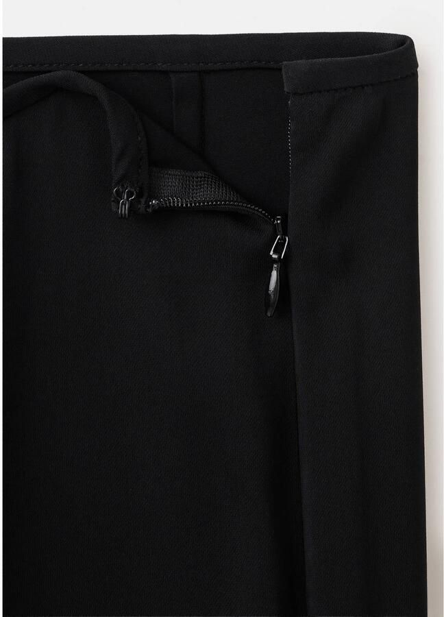 Mango flared broek zwart - Foto 3