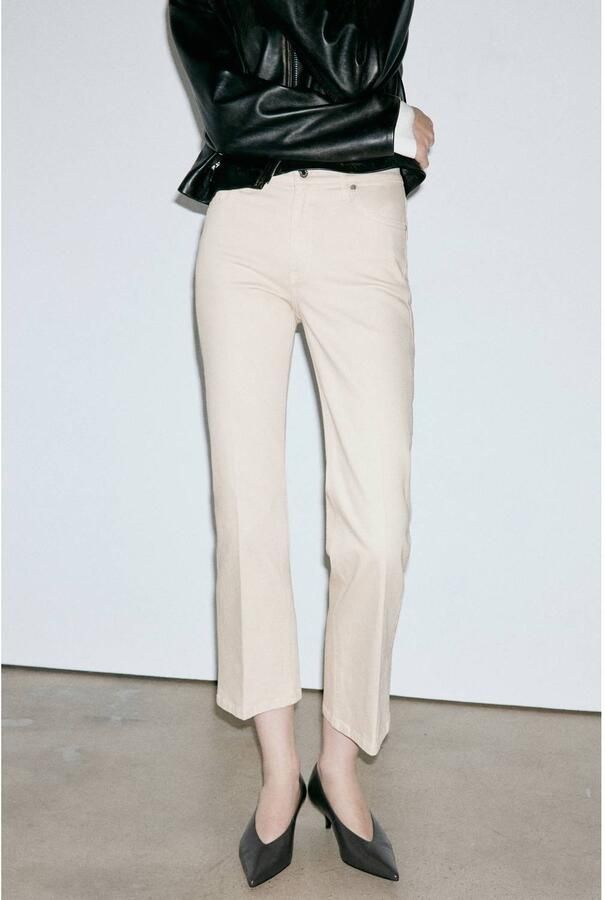 Mango flared jeans beige