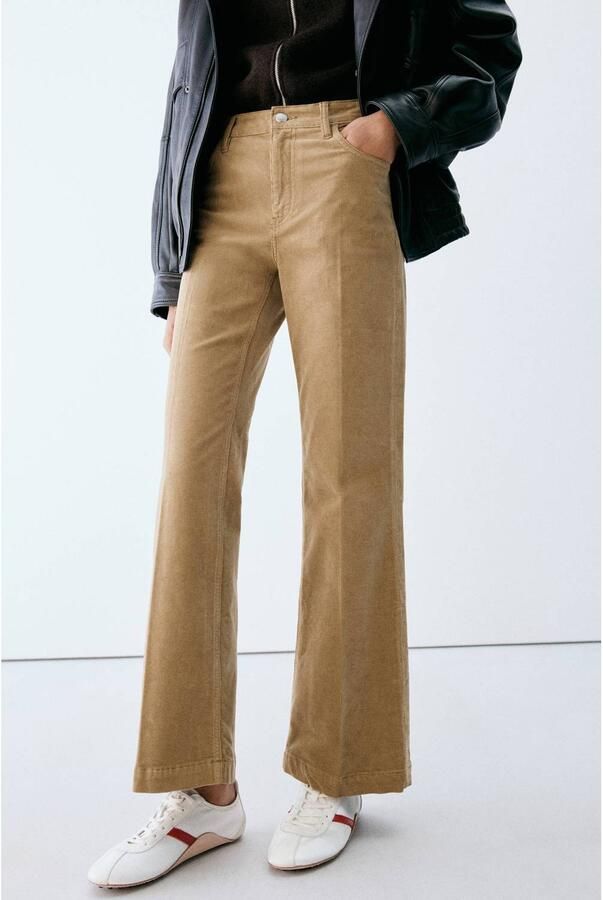 Mango flared jeans cognac