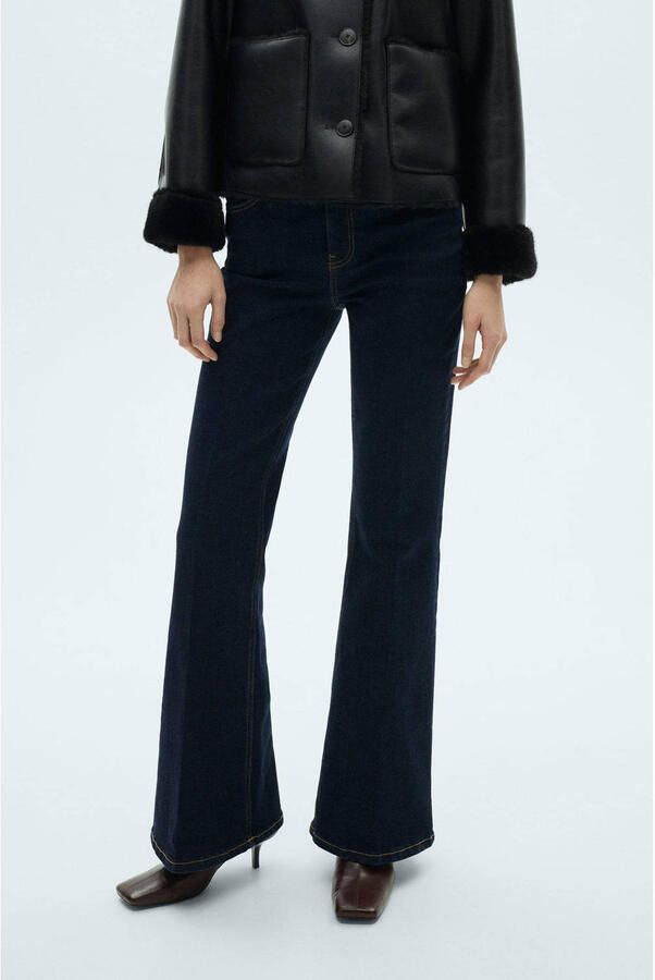 Mango flared jeans dark blue denim
