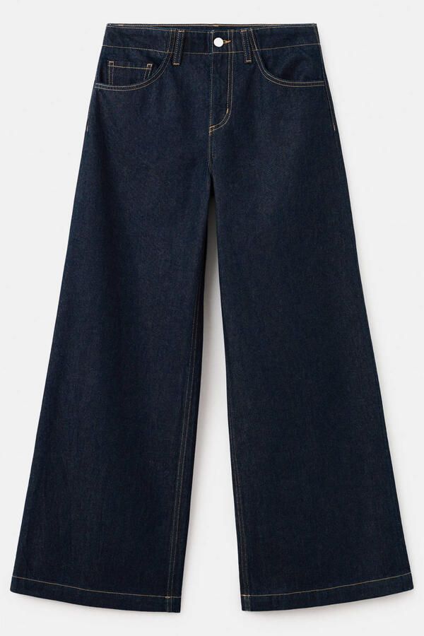 Mango flared jeans dark blue denim - Foto 3