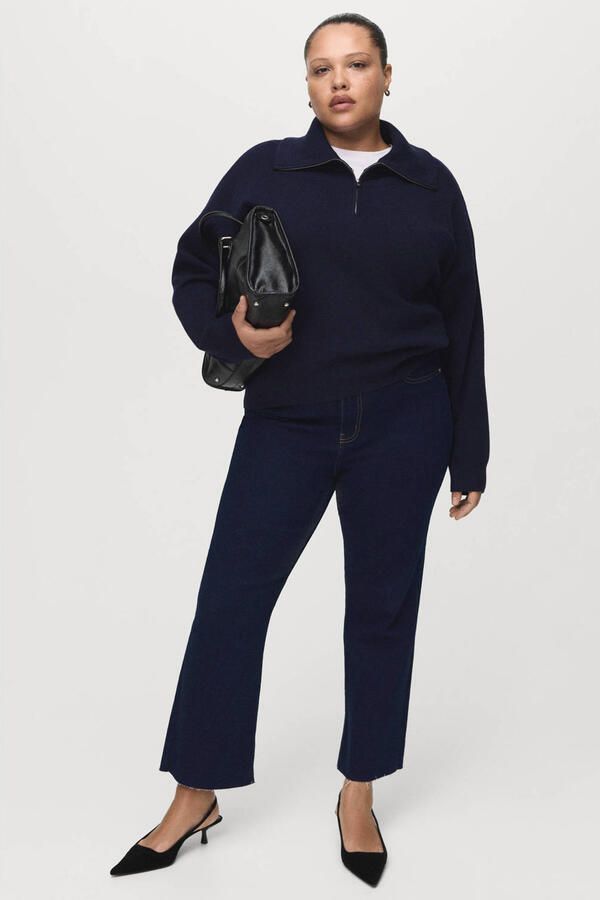 Mango flared jeans dark blue denim - Foto 2