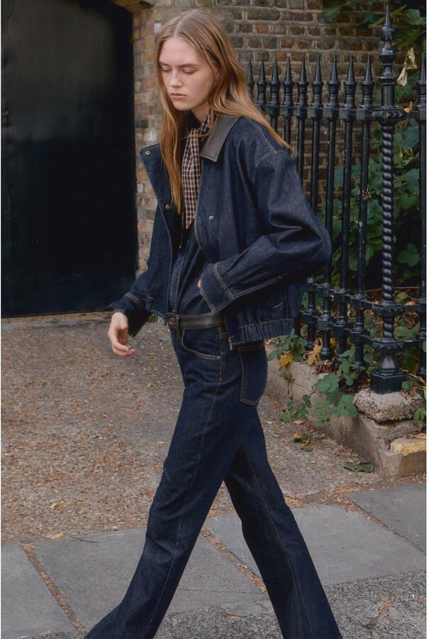 Mango flared jeans donkerblauw - Foto 2