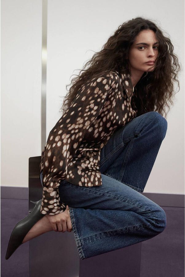 Mango flared jeans donkerblauw - Foto 3