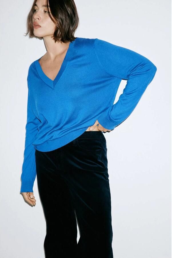 Mango flared jeans donkerblauw - Foto 3