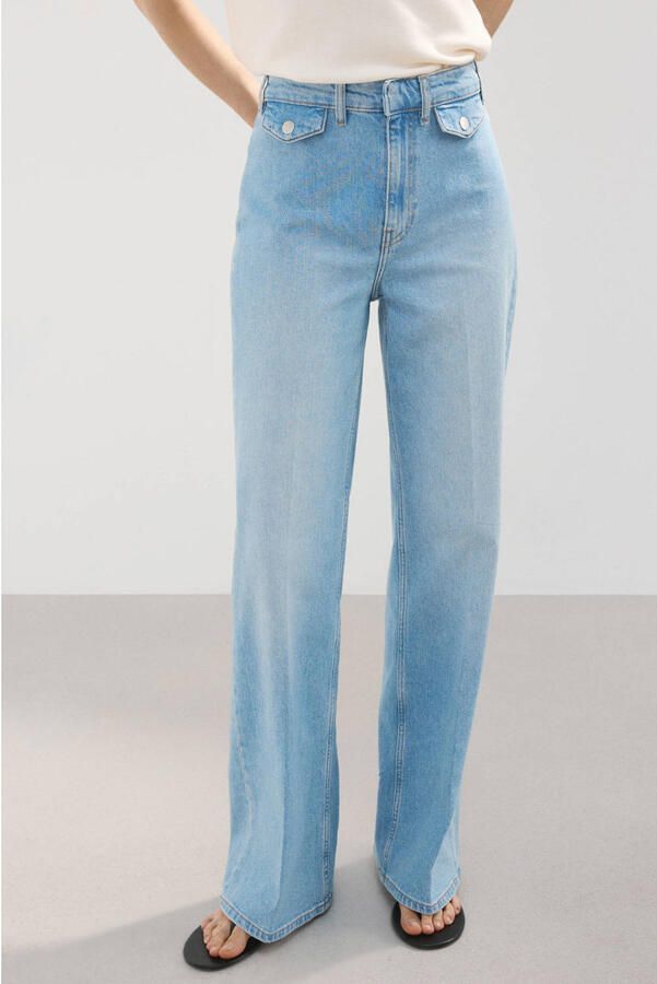 Mango flared jeans light blue denim