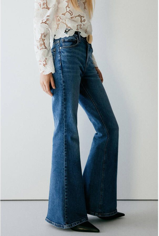 Mango flared jeans mediumblauw - Foto 2