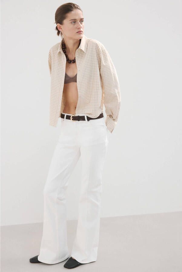 Mango flared jeans wit - Foto 3
