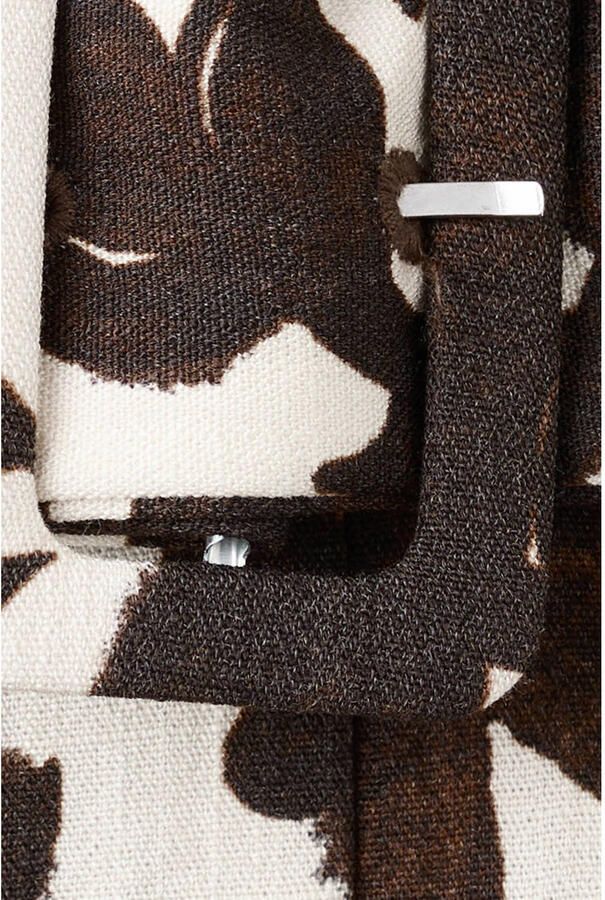 Mango gebloemde jumpsuit ecru bruin - Foto 2