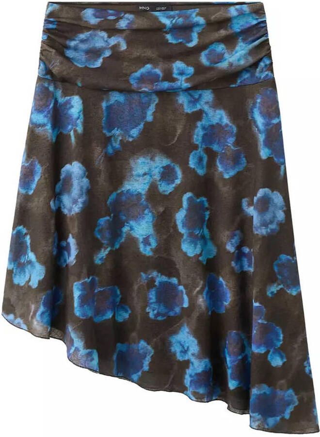 Mango gebloemde midi rok bruin