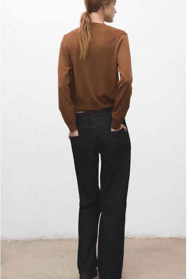 Mango gebreid vest bruin - Foto 2