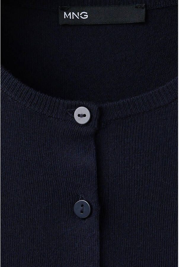 Mango gebreid vest donkerblauw - Foto 2