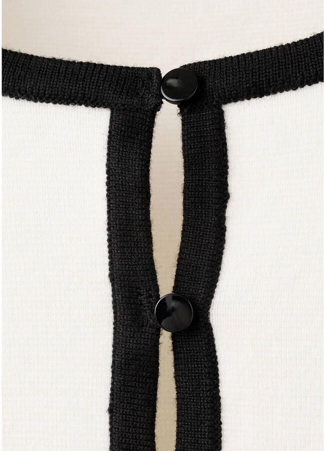 Mango gebreid vest ecru - Foto 2