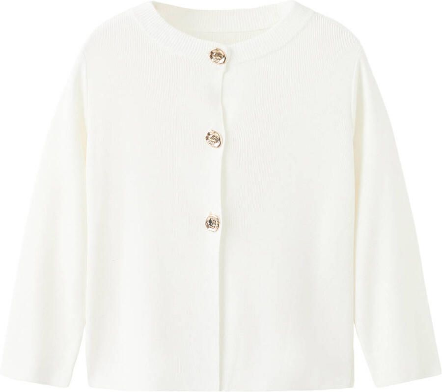 Mango gebreid vest ecru - Foto 2