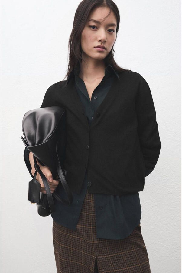 Mango gebreid vest