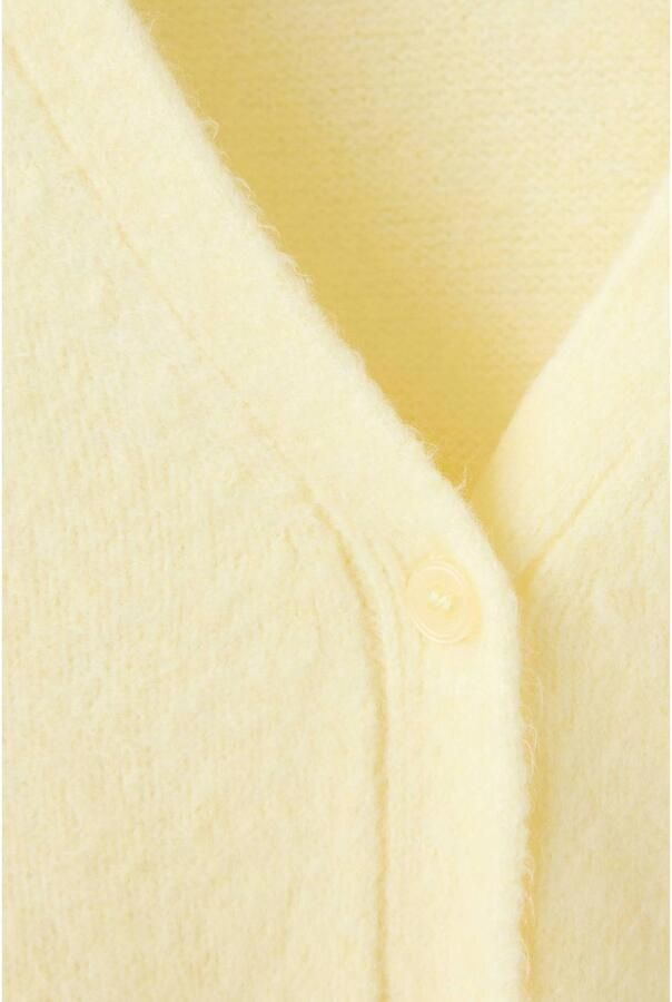 Mango gebreid vest met wol lichtgeel - Foto 2