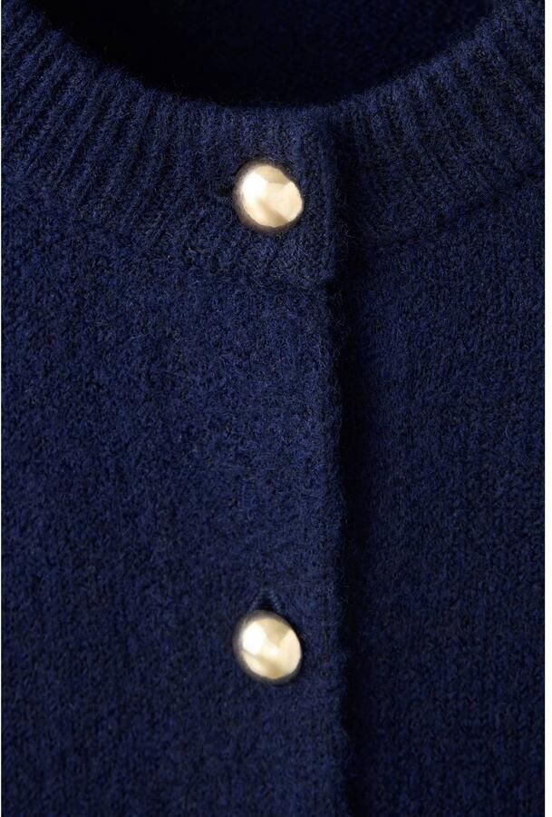 Mango gebreid vest met wol marineblauw - Foto 2