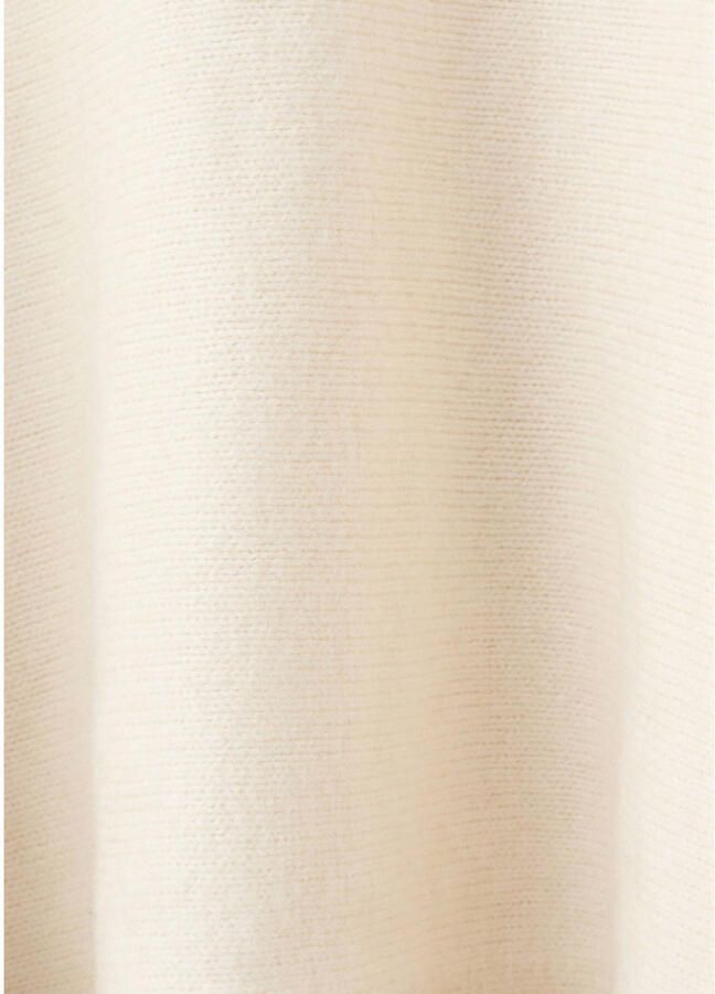 Mango gebreide poncho ecru - Foto 2