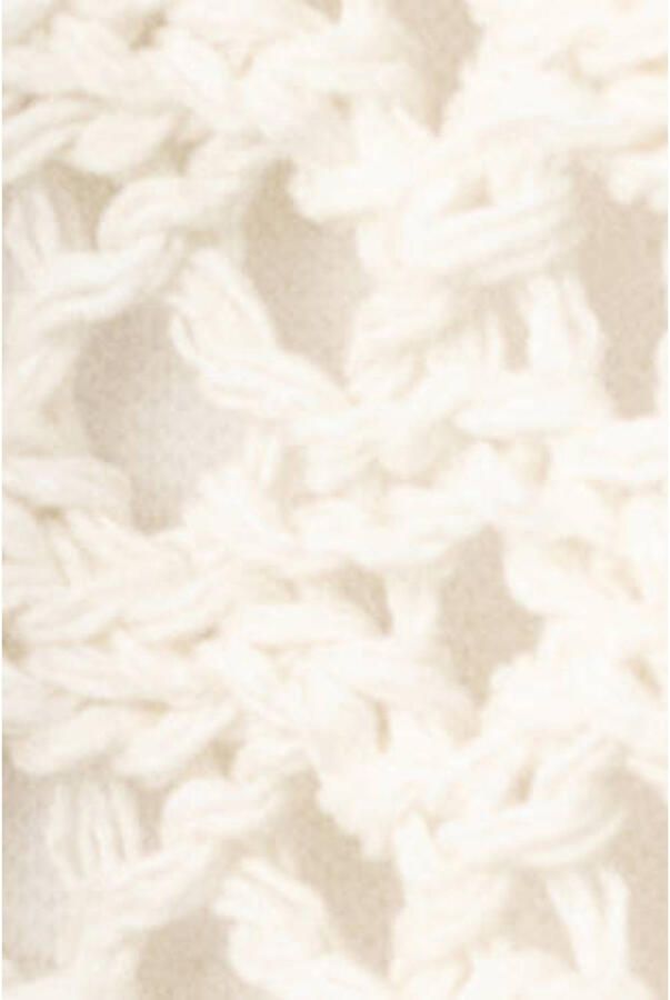 Mango gebreide poncho ecru - Foto 3