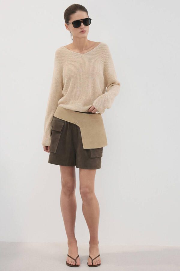 Mango gebreide trui beige - Foto 3
