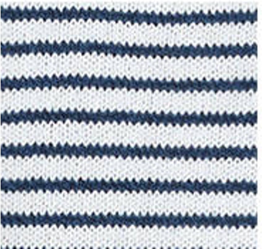 Mango gebreide trui met krijtstreep blauw - Foto 2